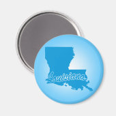 Staat Louisiana Magnet Magneet (Voorkant / Achterkant)