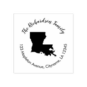 Staat Louisiana retouradres rubberstempel Rubberstempel