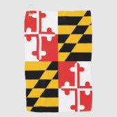 Staat Maryland Flag Golf Towel Golfhanddoek (Voorkant)