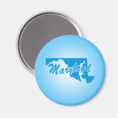 Staat Maryland Magnet Magneet (Voorkant / Achterkant)