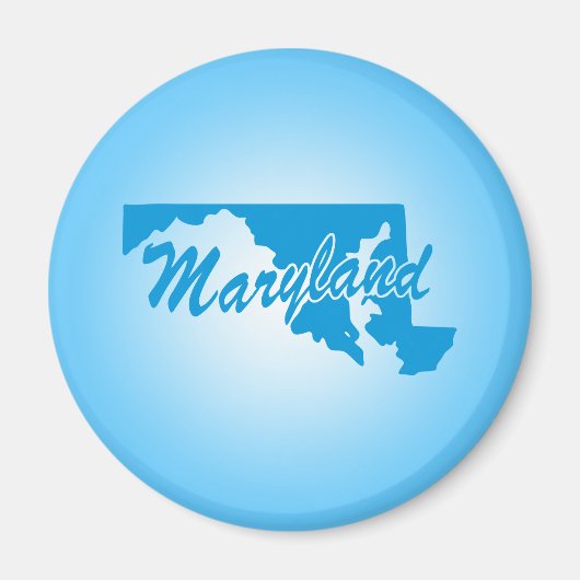 Staat Maryland Magnet Magneet (Voorkant)