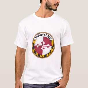 Staat Maryland Vlagzegel T-Shirt