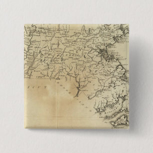 Staat Massachusetts Vierkante Button 5,1 Cm