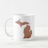 Staat Michigan Copper Silhouette Koffiemok (Links)