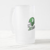 Staat Michigan Green Black Matglas Bierpul (Voorkant links)