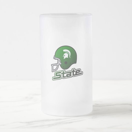 Staat Michigan Green Black Matglas Bierpul (Center)