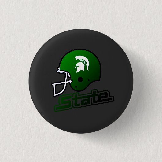Staat Michigan Green Black Ronde Button 3,2 Cm (Voorkant)