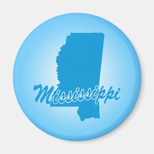 Staat Mississippi Magnet Magneet (Voorkant)
