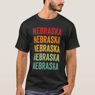 Staat Nebraska Rainbow Nebraska T-shirt