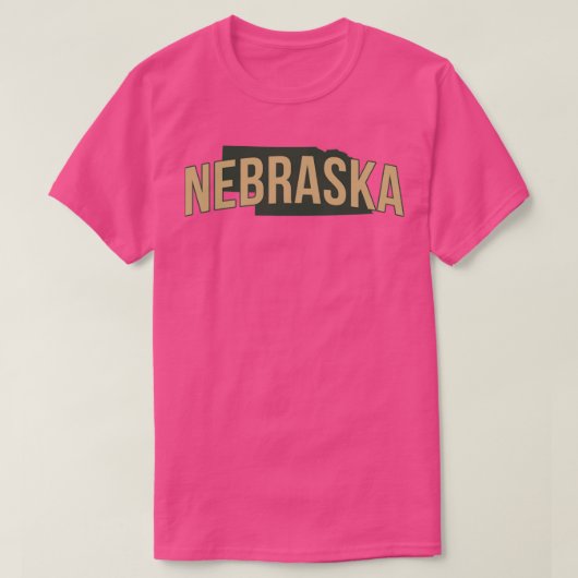 staat nebraska t-shirt (Design voorkant)