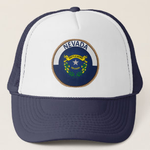 Staat Nevada Flag Seal Trucker Hat Pet