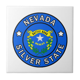 Staat Nevada Silver Tegeltje