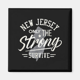 Staat New Jersey Grappig Alleen De Sterksten Overl Magneet