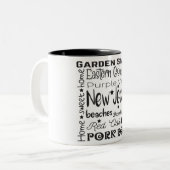 Staat/New Jersey Tweekleurige Koffiemok (Voorkant links)