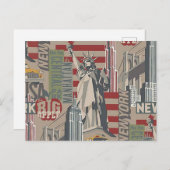 Staat New York Briefkaart (Voorkant / Achterkant)