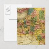 Staat New York door DH Burr Briefkaart (Voorkant / Achterkant)