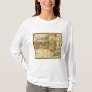 Staat New York door DH Burr T-shirt