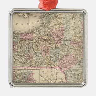 Staat New York Metalen Ornament