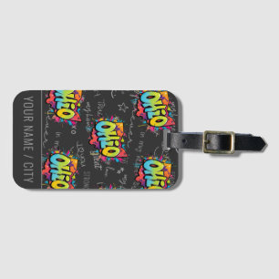 Staat Ohio Buckeyes Ohio graffiti Bagagelabel