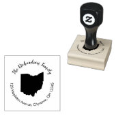 Staat Ohio retouradres rubberstempel Rubberstempel (Gestempeld)