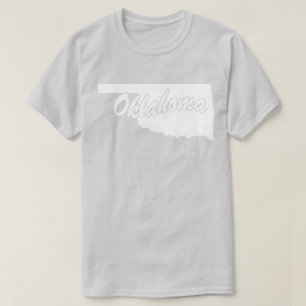 Staat Oklahoma T-shirt met vorm