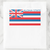 Staat onder Hawaii Rechthoekige Sticker (Tas)