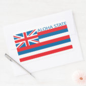 Staat onder Hawaii Rechthoekige Sticker (Envelop)