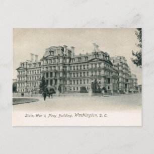 Staat, Oorlog, Navy Building, Vintage van Washingt Briefkaart