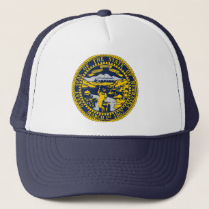 Staat Oregon Flag Seal Trucker Hat Trucker Pet