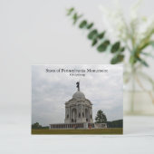 Staat Pennsylvania Monument Briefkaart (Staand voorkant)
