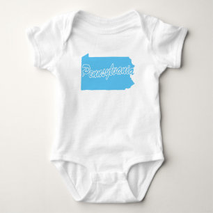 Staat Pennsylvania Shape Romper