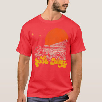  staat Rhode Island Midden-eeuwse nood T-shirt