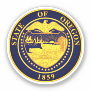 Staat Seal of Oregon Sticker