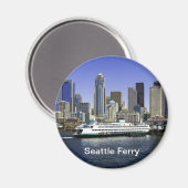 Staat Seattle Ferry Washington Magneet (Voorkant / Achterkant)