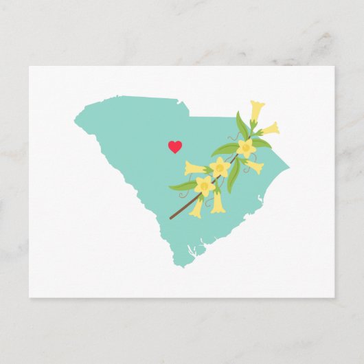 Staat South Carolina Briefkaart (Voorkant)