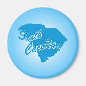 Staat South Carolina Magnet Magneet (Voorkant)