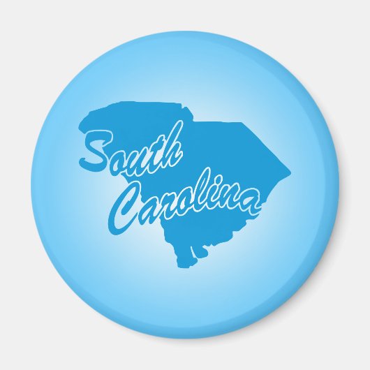 Staat South Carolina Magnet Magneet (Voorkant)