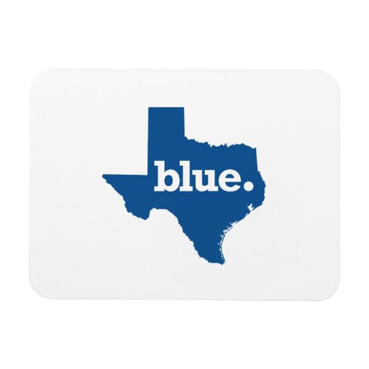 STAAT TEXAS BLUE MAGNEET (Horizontaal)