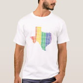 staat Texas Rainbow T-shirt (Voorkant)