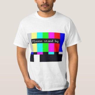 staat u alstublieft voor technische problemen ... t-shirt
