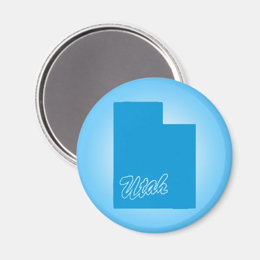 Staat Utah Magnet Magneet (Voorkant / Achterkant)