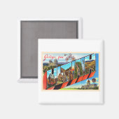 Staat Utah UT  groot Briefkaart Magneet (Voorkant / Achterkant)