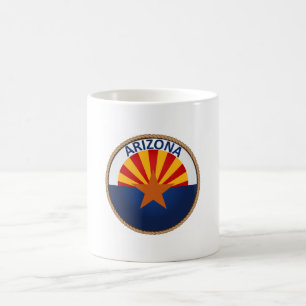 Staat van Arizona Flag Seal Coffee Mok