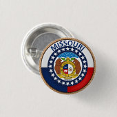 Staat van Button van de vlag van Missouri (Voorkant /achterkant)