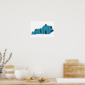 Staat van herkomst Kentucky Poster (Keuken)