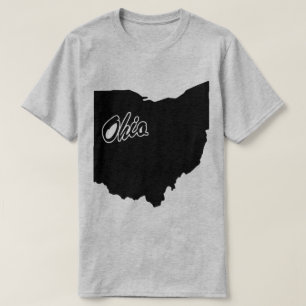 Staat van het T-shirt met de Ohio-vorm
