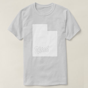 Staat van het T-shirt met Utah-vorm