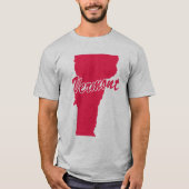 Staat van het T-shirt voor de Vermont-vorm (Voorkant)