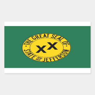 Staat van Jefferson Stickers (Blad van 4)