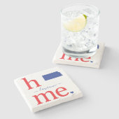 Staat van Kansas Stone Onderzetter (Zijkant)